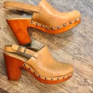 Lucky🍀brand vevina slingback studded clogs 10M